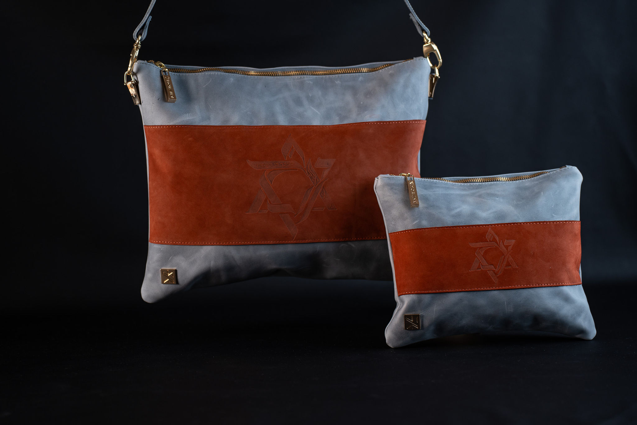 MAGEN DAVID Flag Set - Light Blue & Red