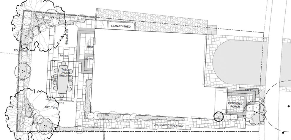 Complete site landscape design