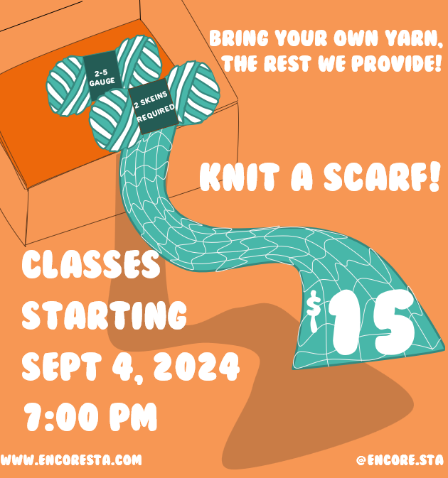 knitting  Class once a week 