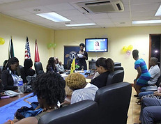 Kyesha Speaks to Kiwanis Members at UWI Montego Bay