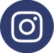 White instagram logo on dark blue circle background, leading to Flow Plumbing instagram account.