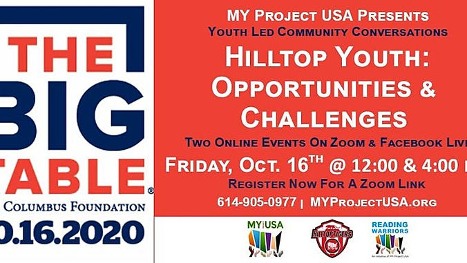 The Big Table - Hilltop Youth: Opportunities and Challenges- 4 pm Session