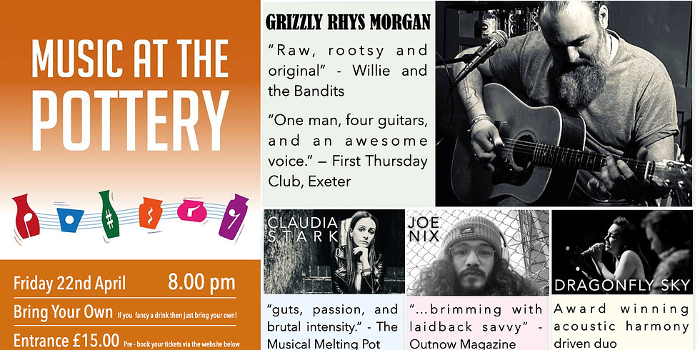 LIVE MUSIC AT THE POTTERY - APRIL