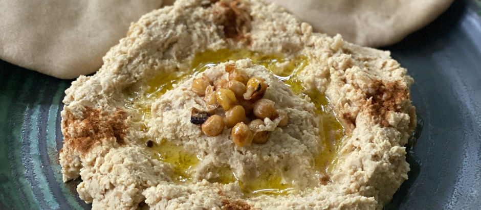 Hummus de cebolla caramelizada