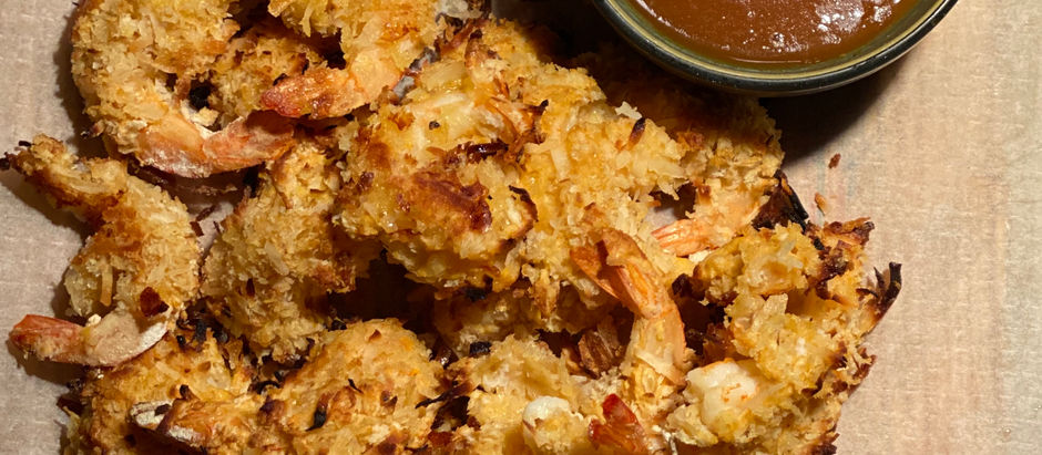 Coconut shrimp with spicy sweet and sour sauce