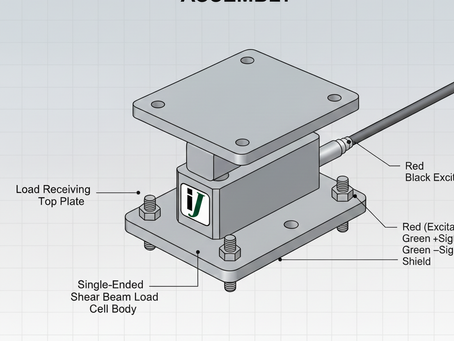 Single Ended Shear beam loadcell construction and installation