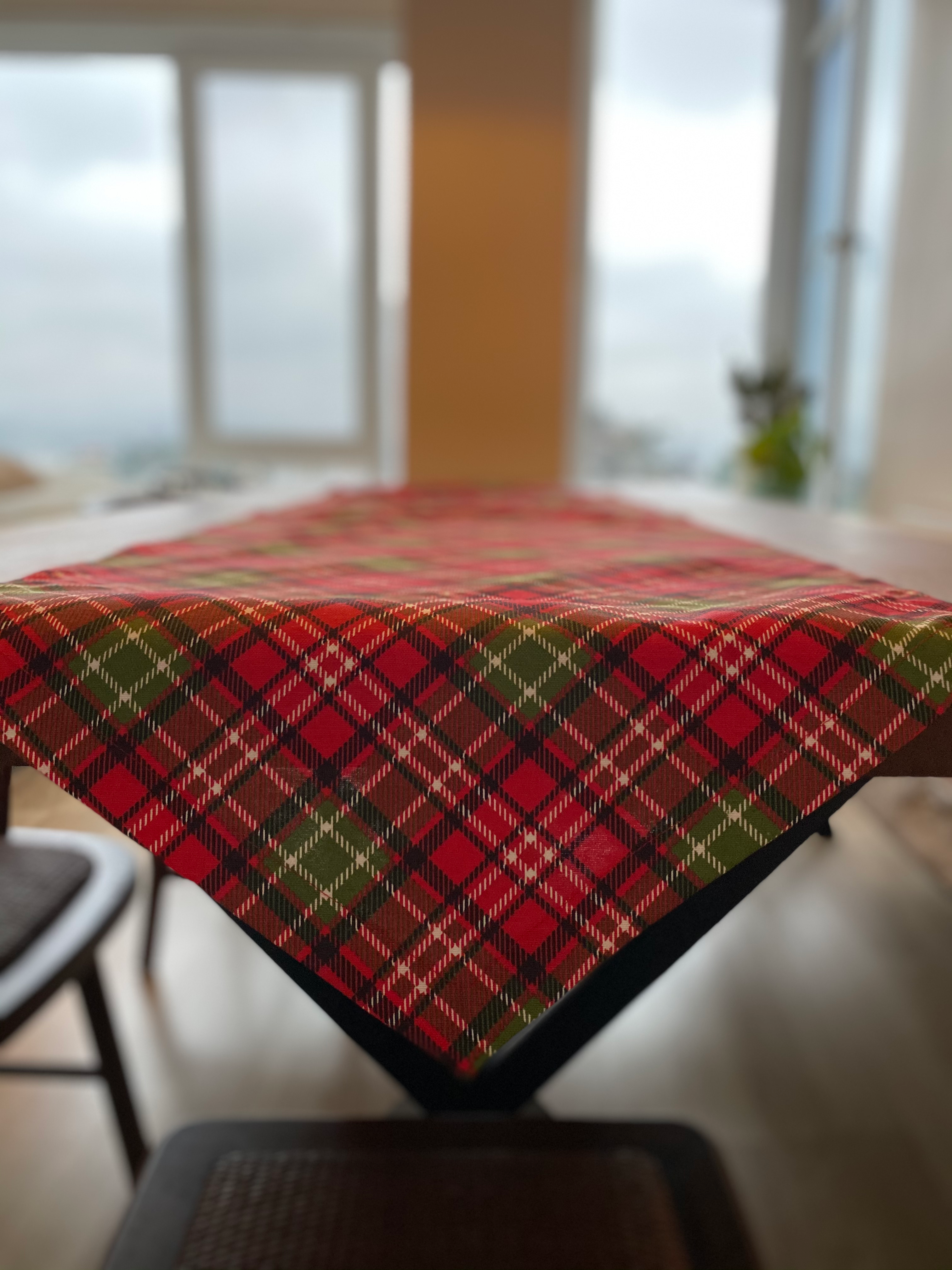 Ekoseli Duck Keten Runner