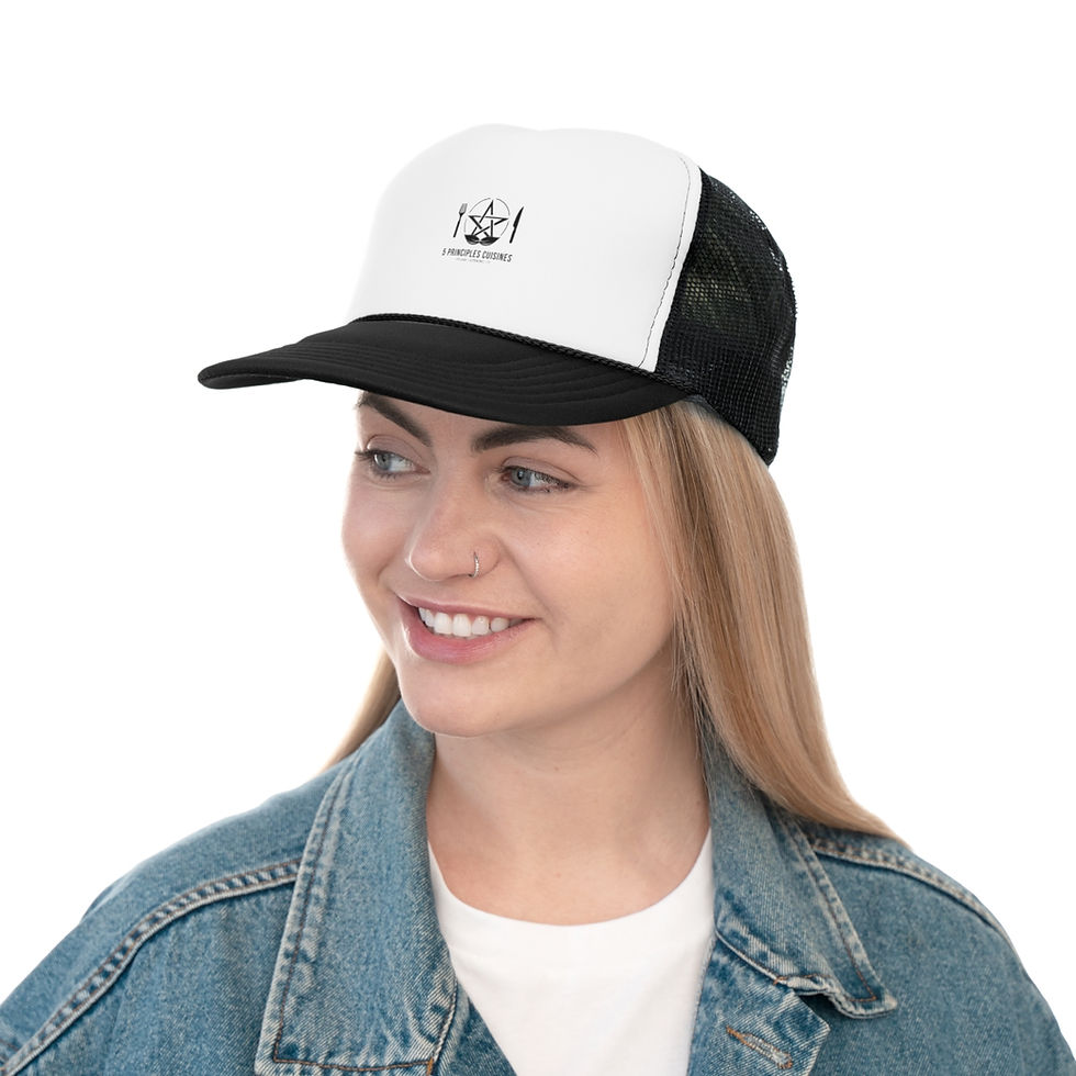 Thumbnail: 5PC Black Logo Trucker Caps