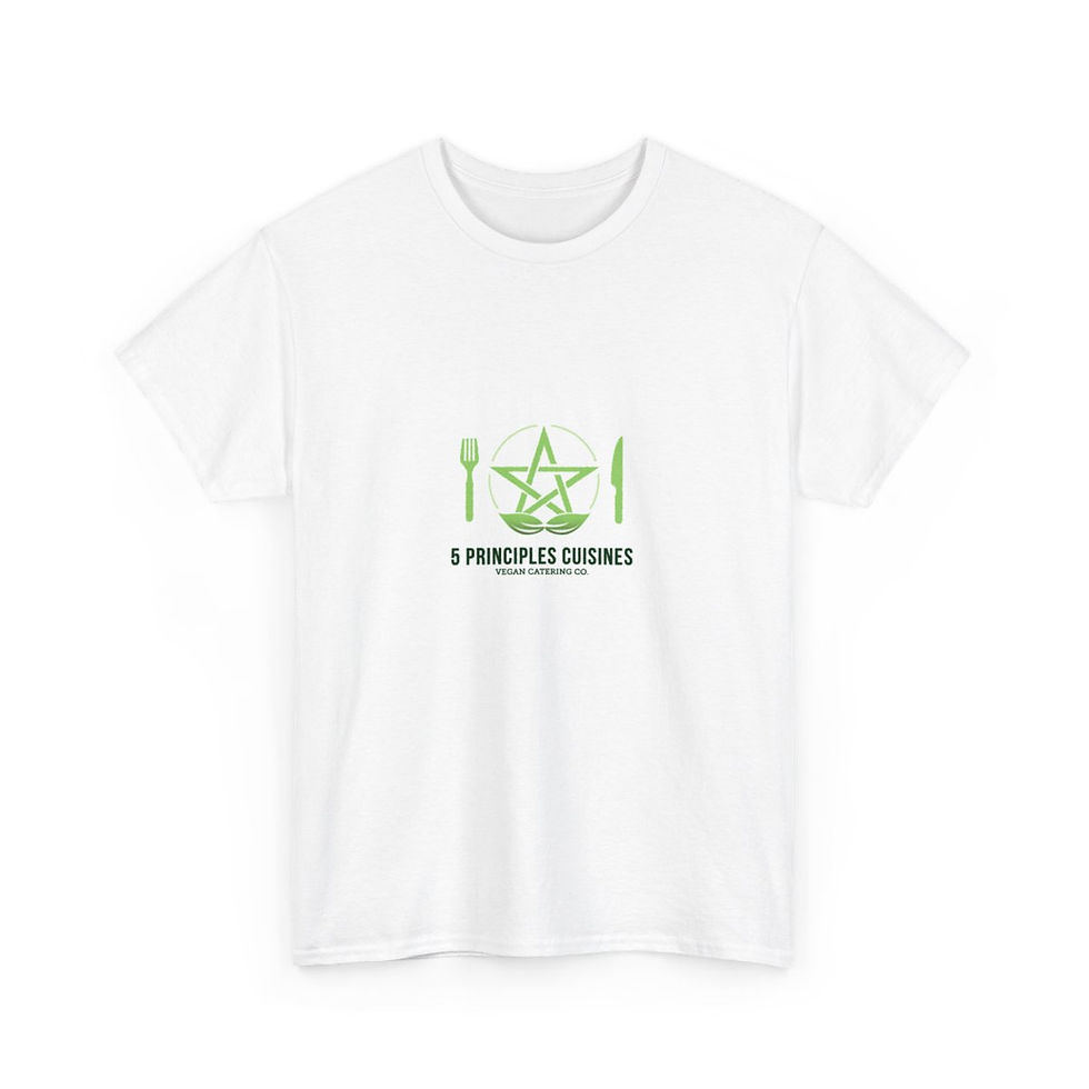 Thumbnail: 5PC Green Logo Unisex Heavy Cotton Tee