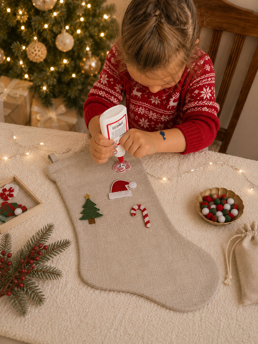 Thumbnail: 'Nola' Christmas Bear Making Kit - LIMITED EDITION