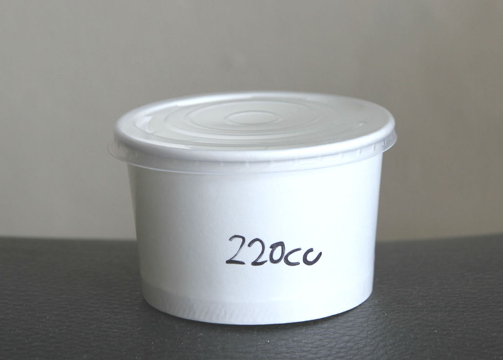 220cc Dsiposable Plain Paper Bowls