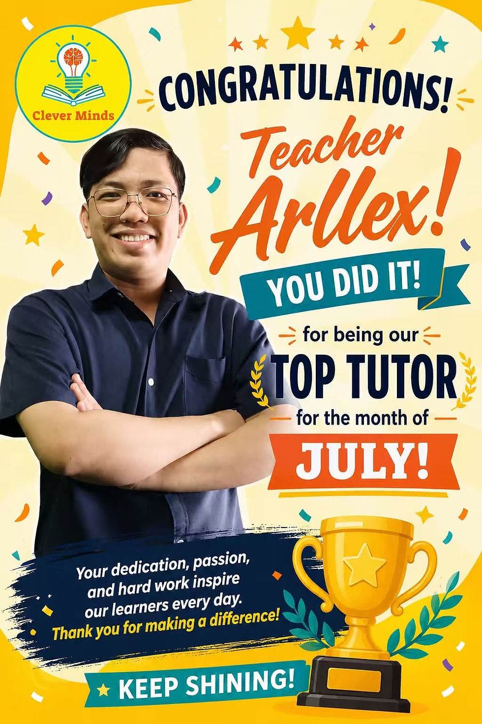Clever Minds Top Tutor!