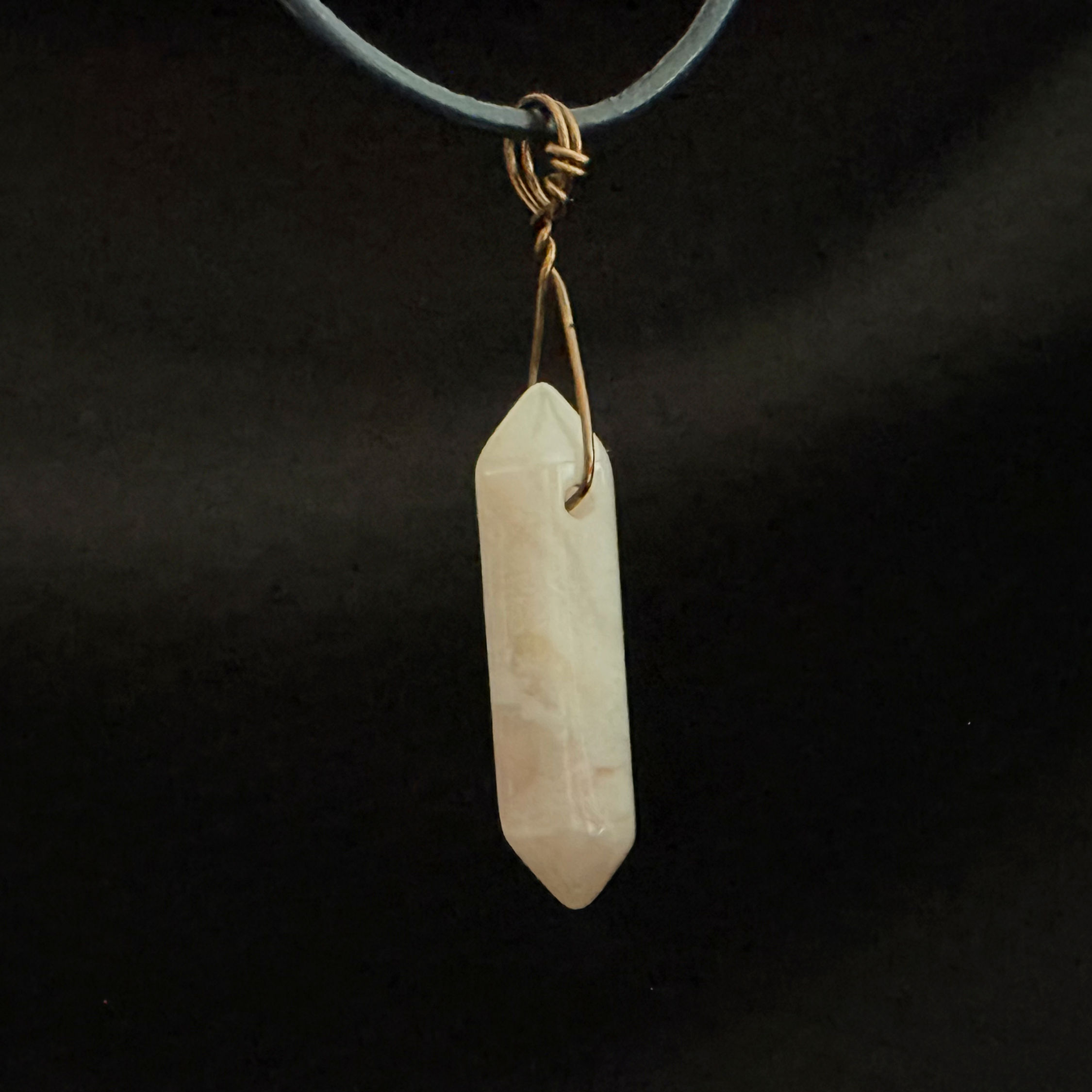 Rose Bud Agate Double Point