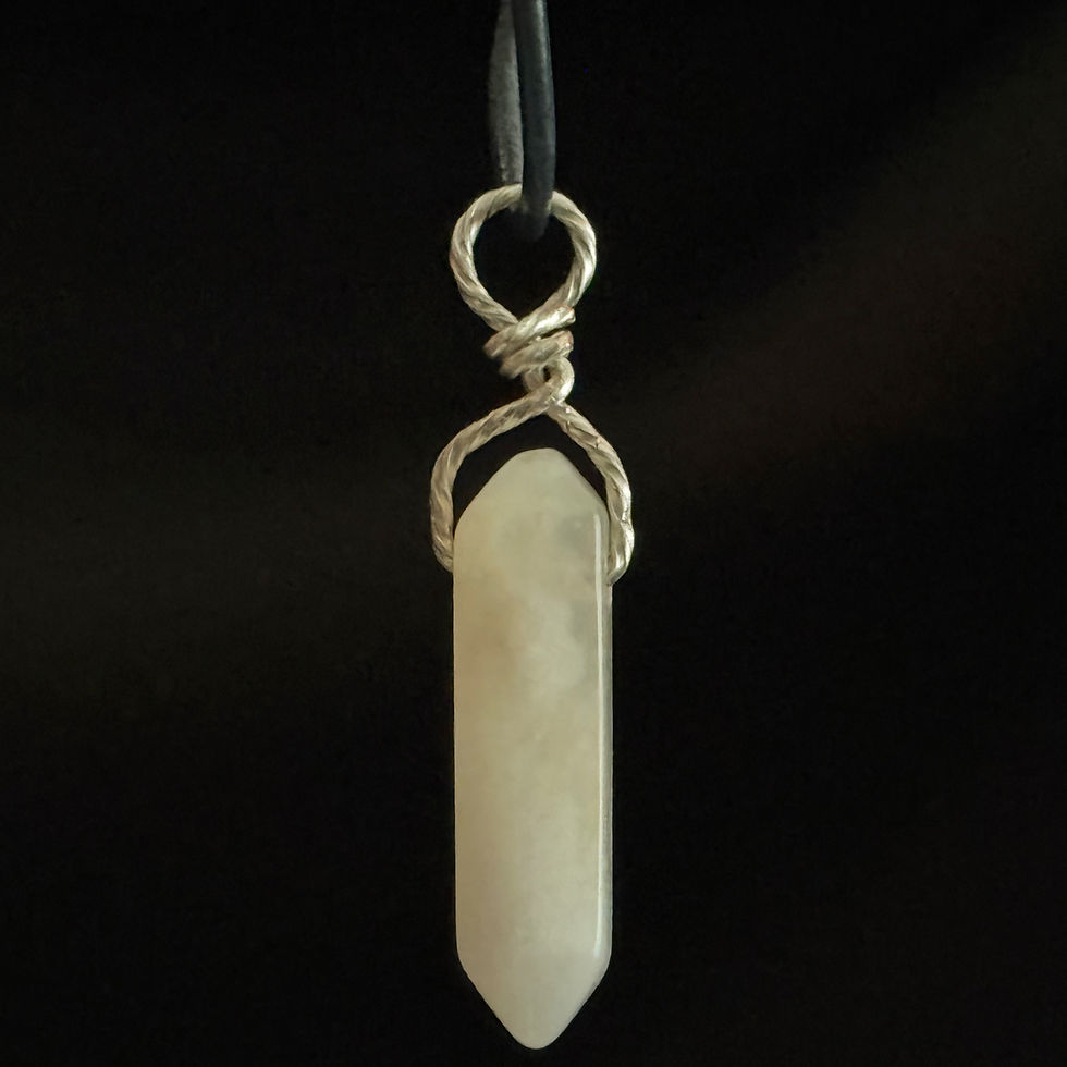 Thumbnail: Snowfall Agate Double Point