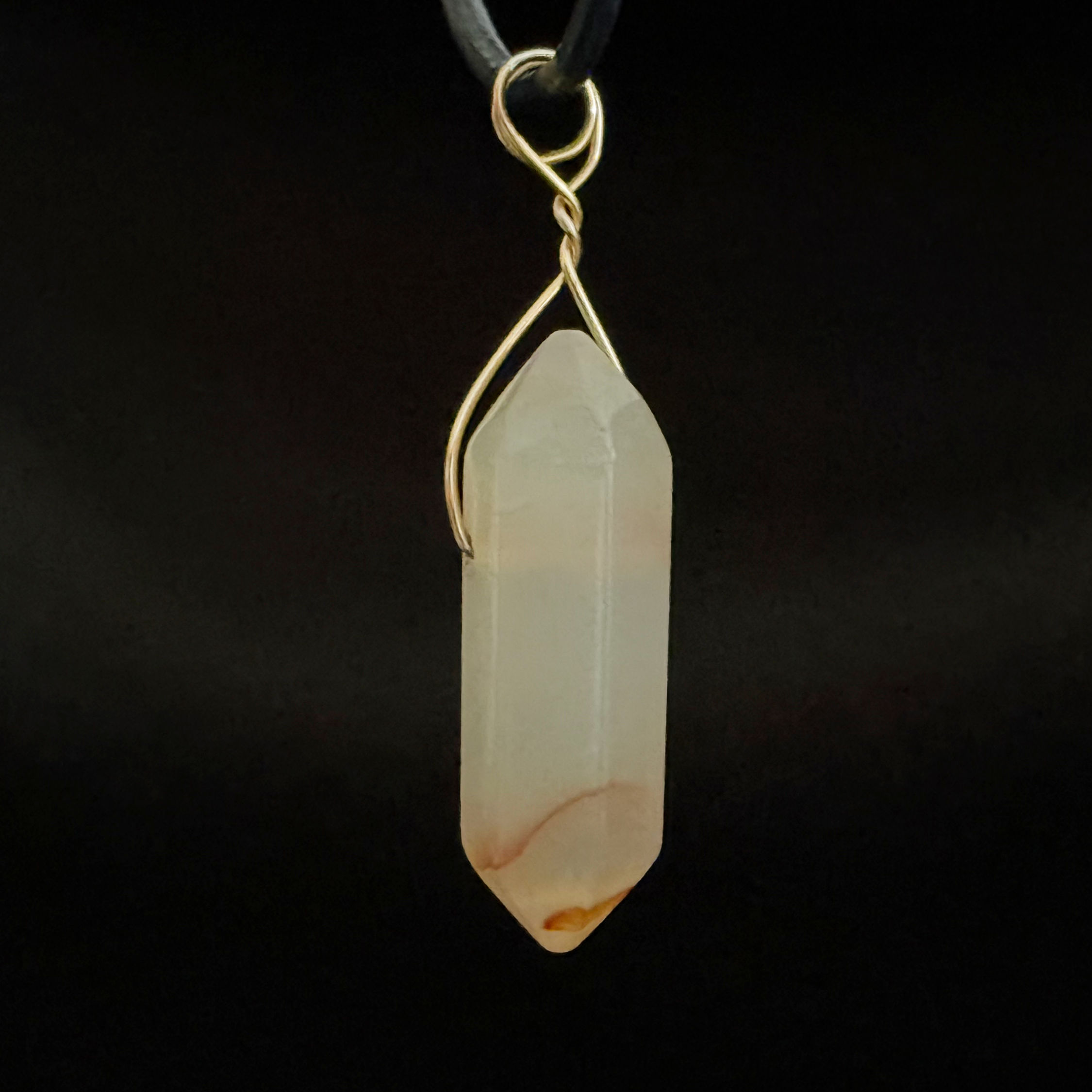 Striped Agate Double Point