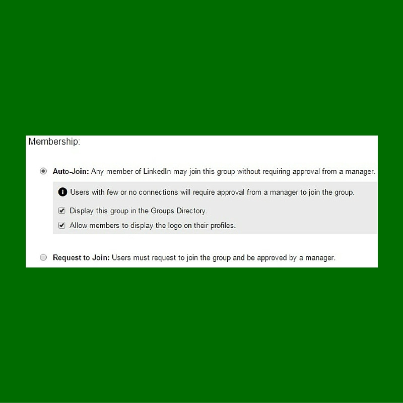 LinkedIn Group Settings