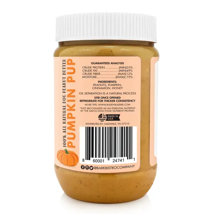 Thumbnail: Pumpkin Pup Buddy Budder - Dog Peanut Butter