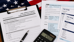 Documents needed for an Affidavit of Support (Form I-864), including tax returns, pay stubs, and proof of income for family immigration.