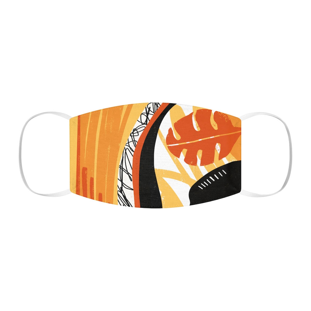 Large Print Leaf Snug-Fit Face Mask
