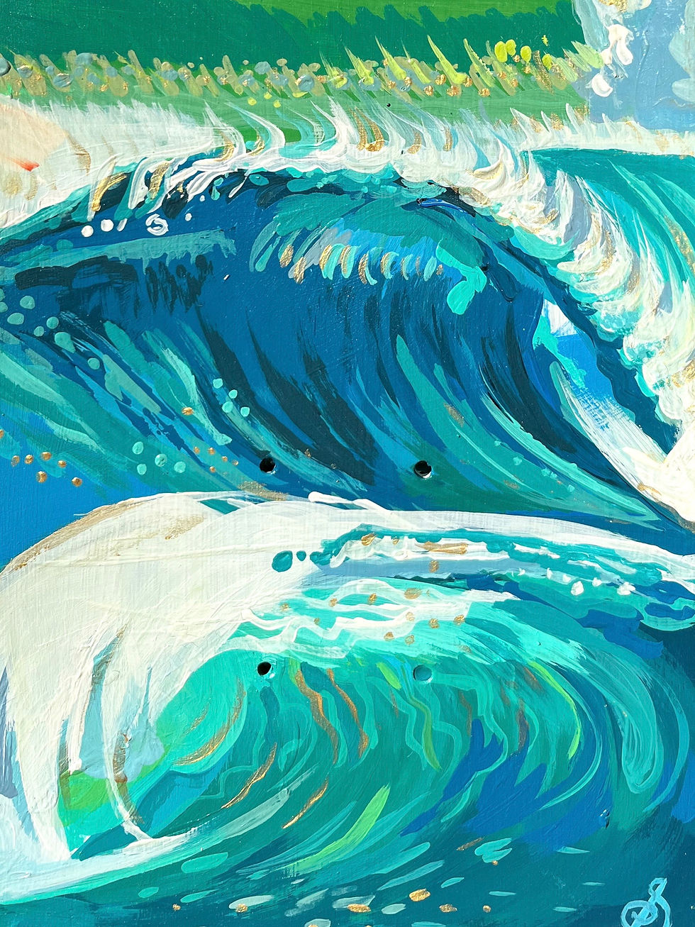 Thumbnail: "North Shore Swells" Skate Deck