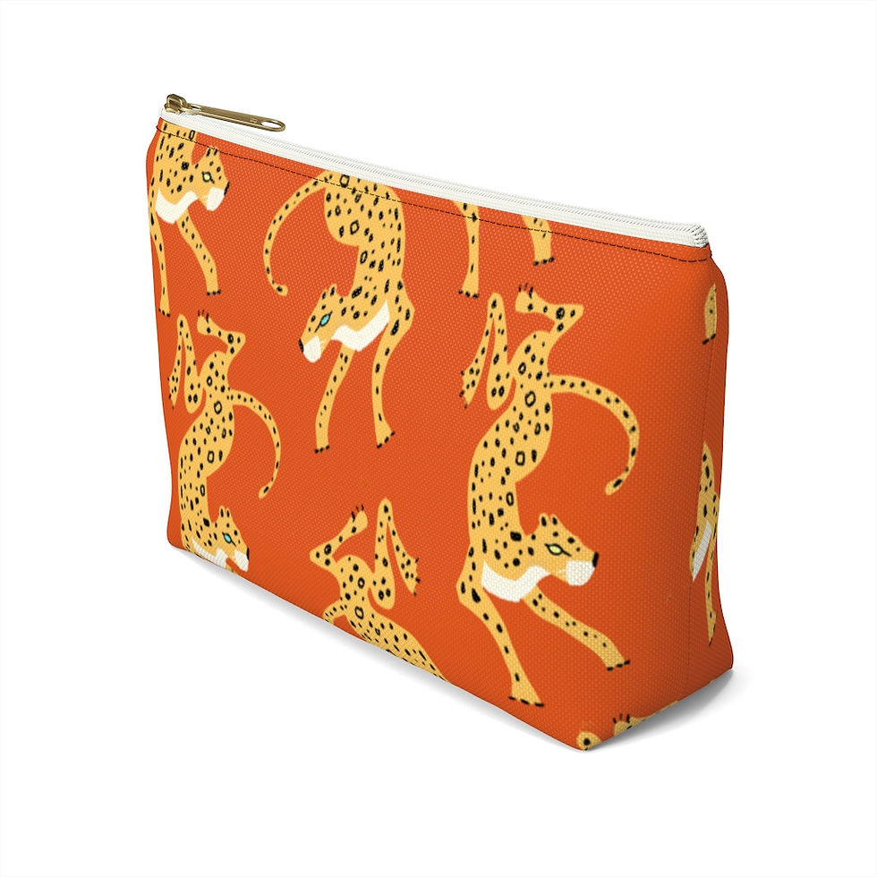 Thumbnail: Cheetah Run Accessory Pouch, Red