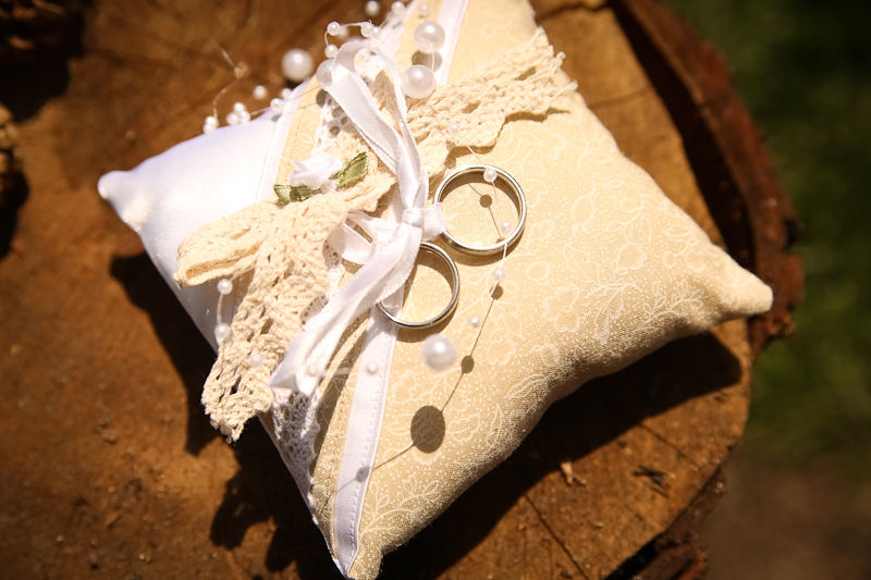 Ringe auf Ringkissen - Hochzeitsreportage in Leipzig