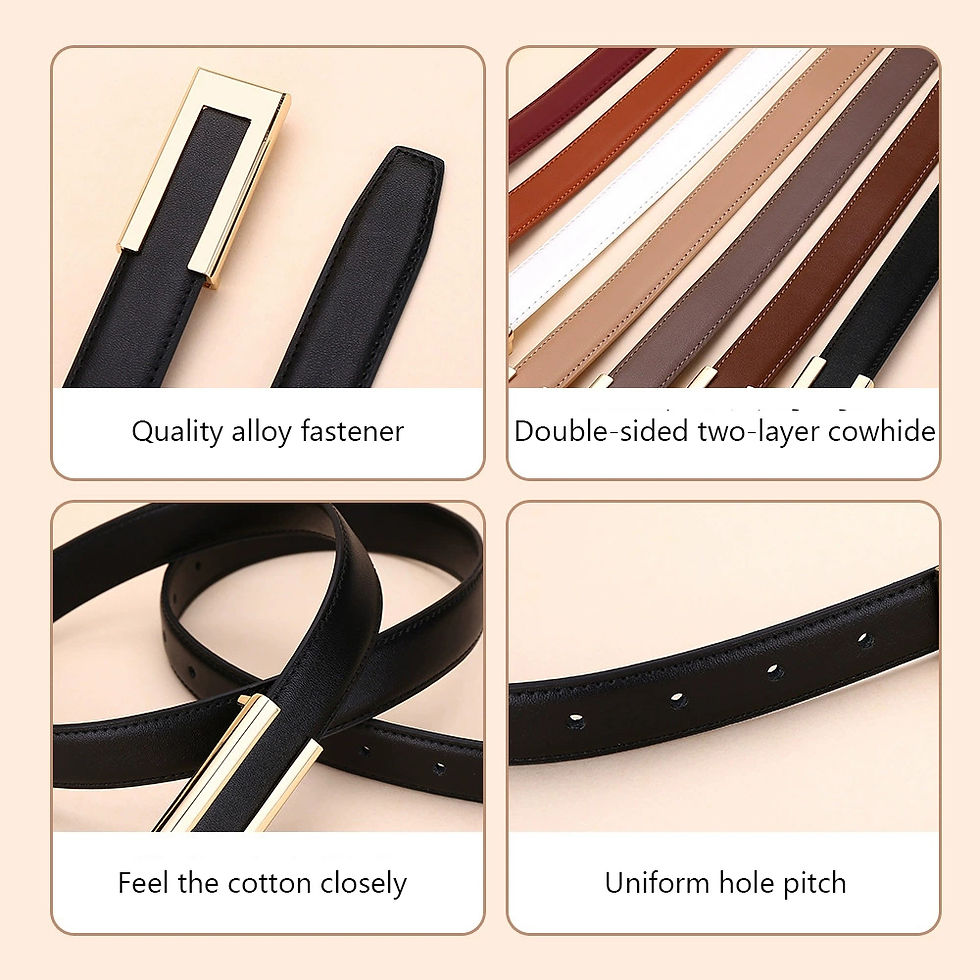 Thumbnail: Pure Luxury: Premium Leather Belts with Statement Buckles