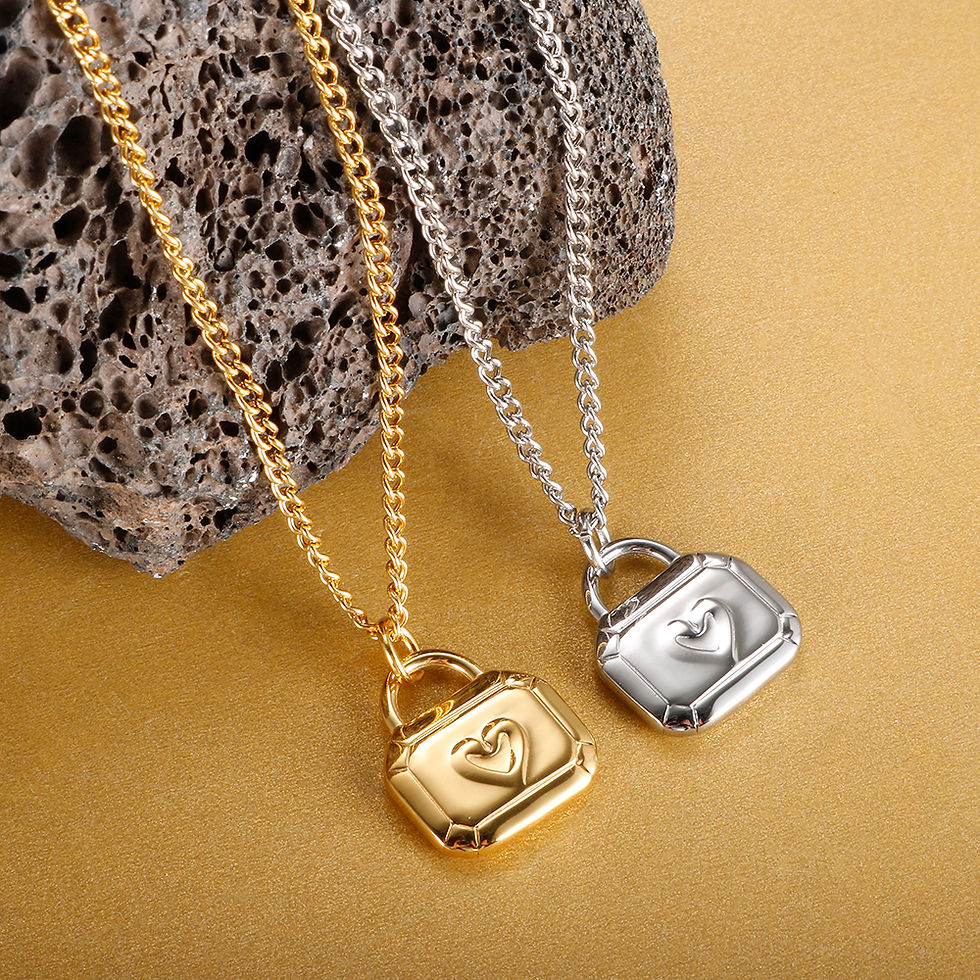 Thumbnail: Silver & Gold Heart Pendant