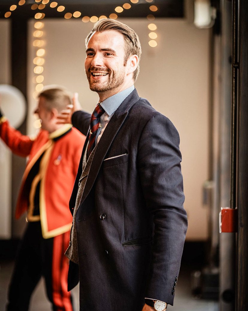 Richard Jones at a wedding venue