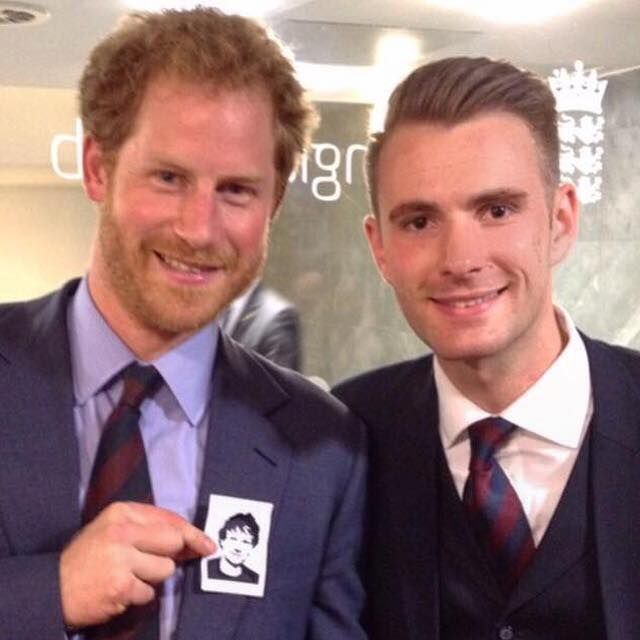 Richard Jones with Prince Harry