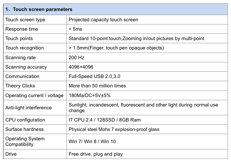 43" Touch Screen Pc