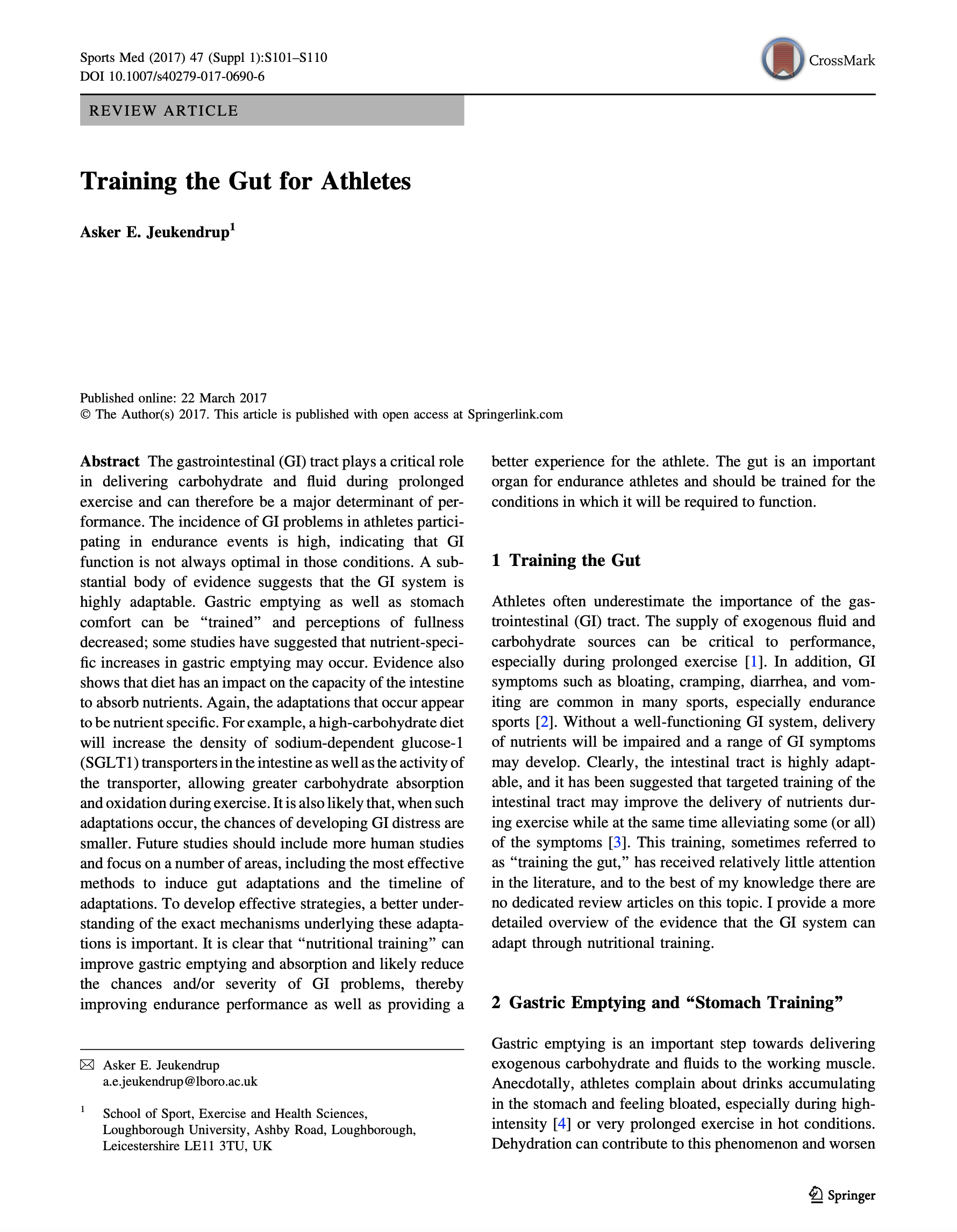 Training the gut