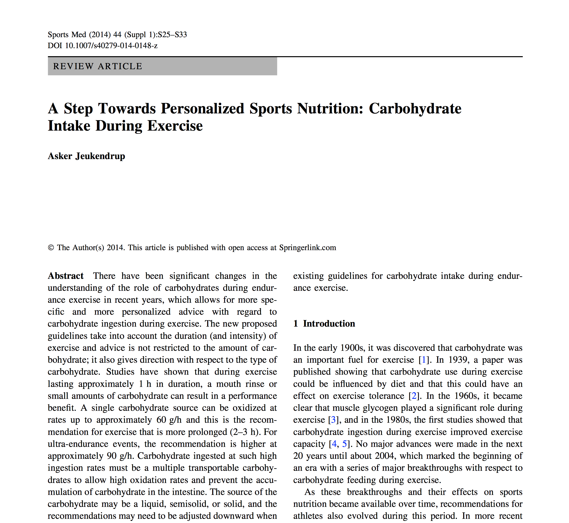 Personalized sports nutrition