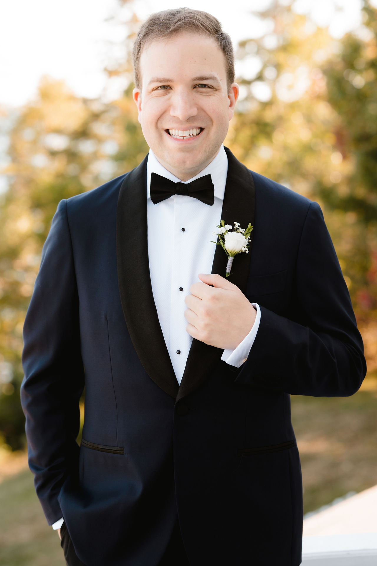 film photograph from the wedding day at grey havens inn in georgetown, maine