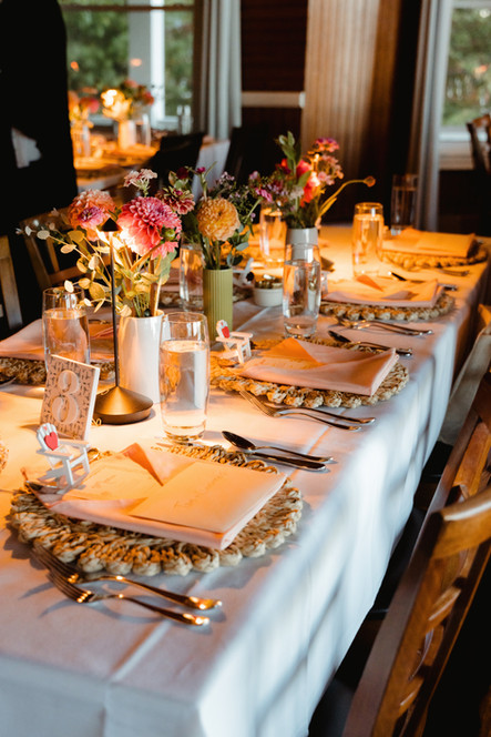 wedding reception photo at grey havens inn in georgetown, maine