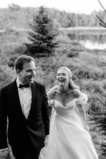 photojournalistic bride and groom portrait on the coast at grey havens inn in georgetown, maine
