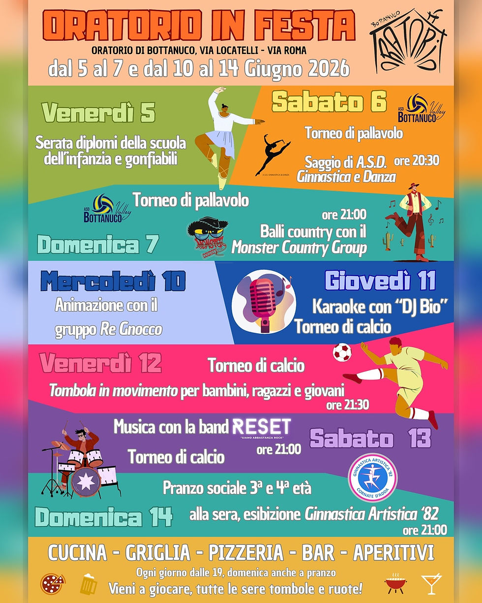 🎉 Festa dell'Oratorio 2026