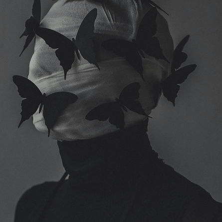 Surrealism photograph of butterflies