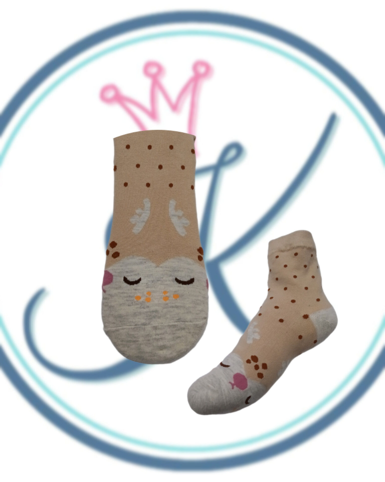 Medias cortas Reno caramelo