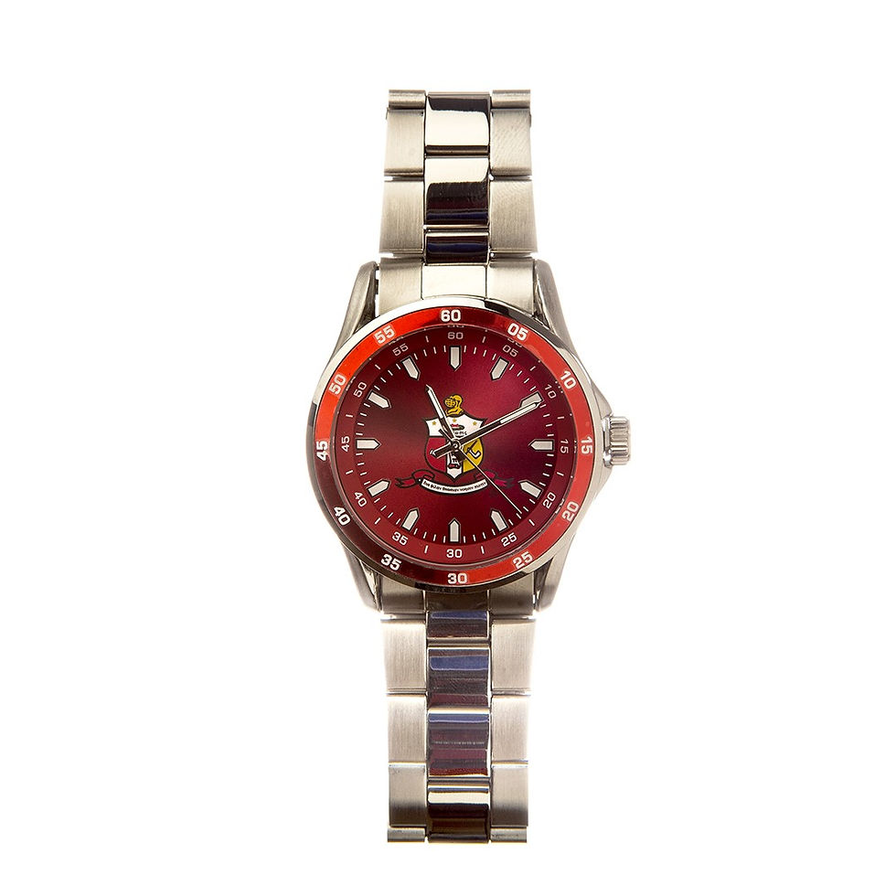Kappa Alpha Psi Colored Face Watch w. Shield