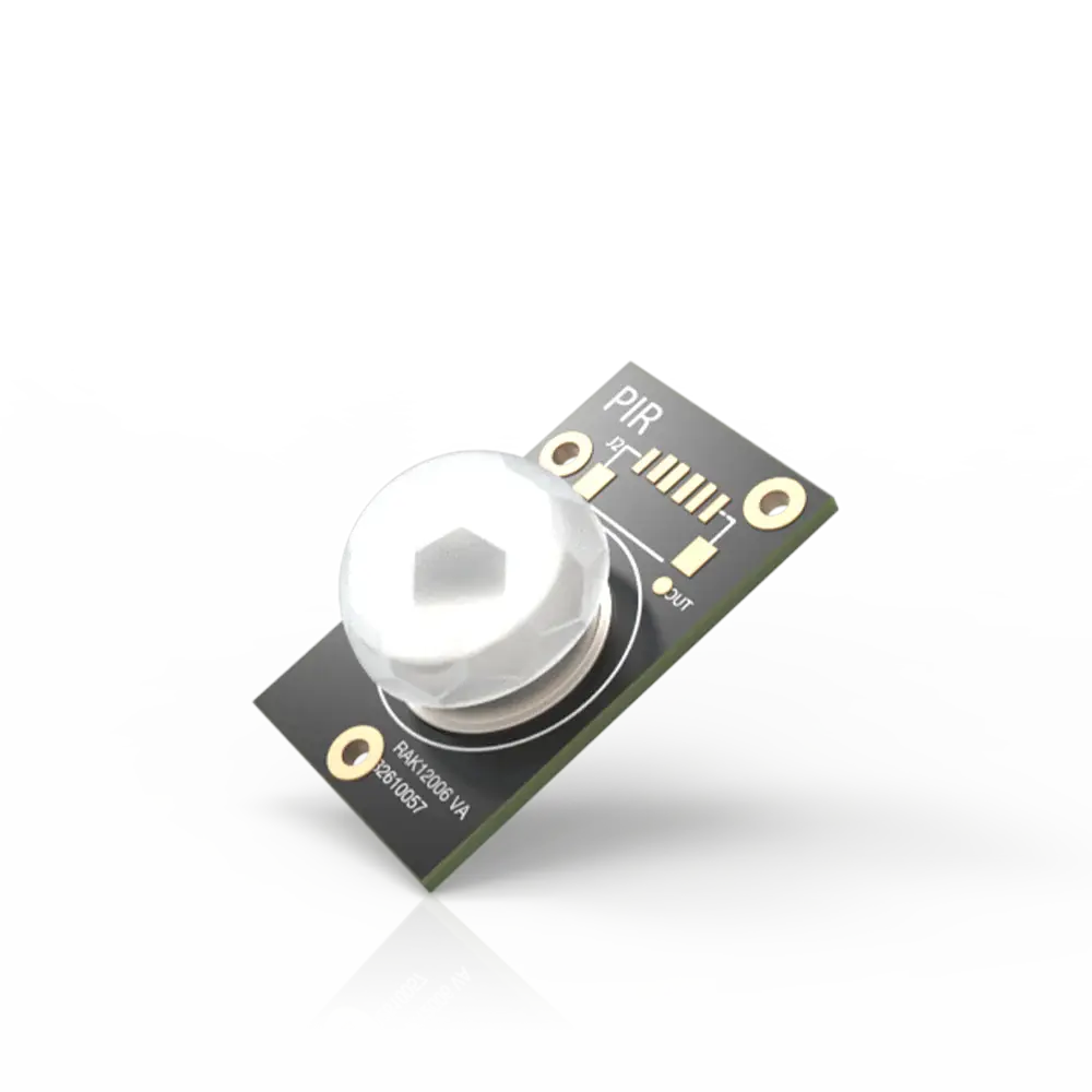 WisBlock PIR Motion Sensor RAK12006 angled view highlighting PIR dome lens – Senba AM312.