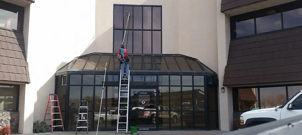 Commercial window cleaning in Albuquerque, NM by Rocky Mountain Window Cleaners