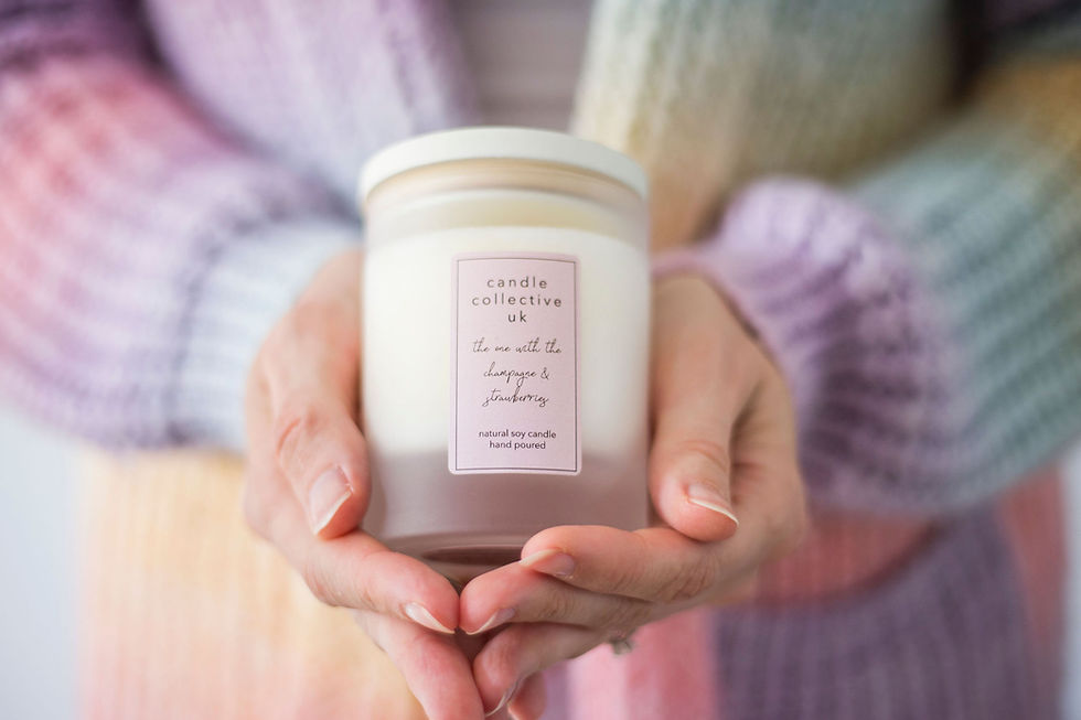 Thumbnail: Frosted Glass Jar Candle