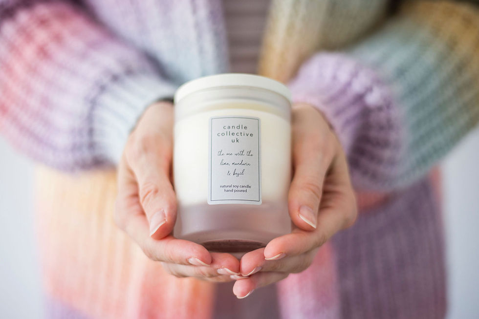 Thumbnail: Frosted Glass Jar Candle