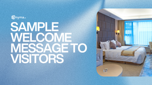 Sample Message to visitors