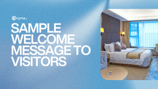 Sample Message to visitors