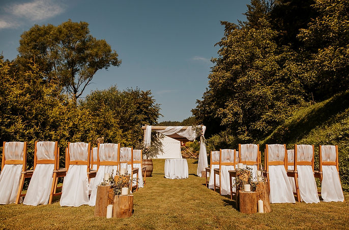 slávobrána, svadba v prírode, svadobný obrad