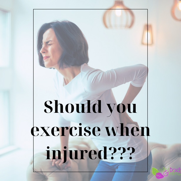 Should you exercise while injured? 
