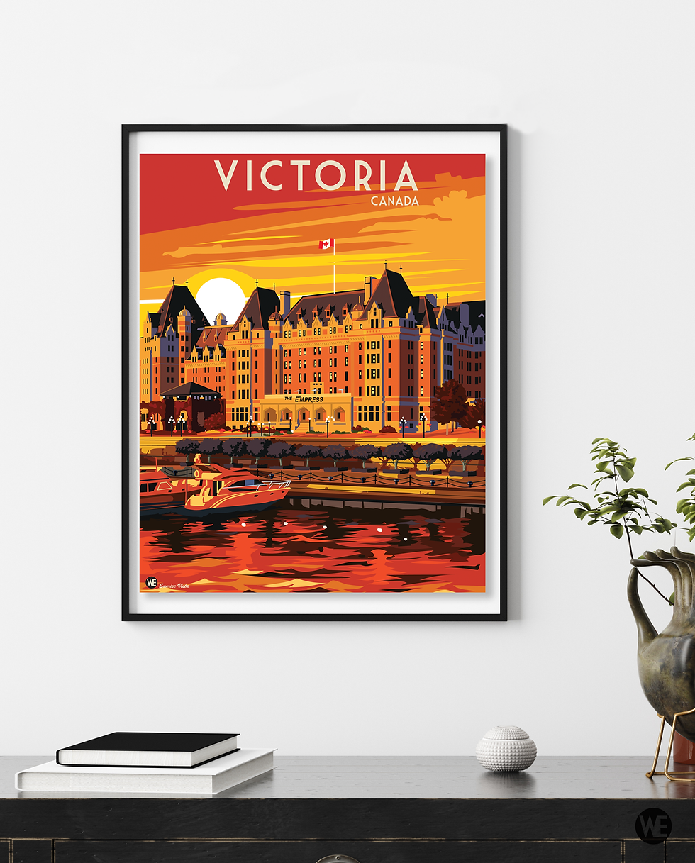 Thumbnail: Poster Victoria Empress Hotel Sunrise