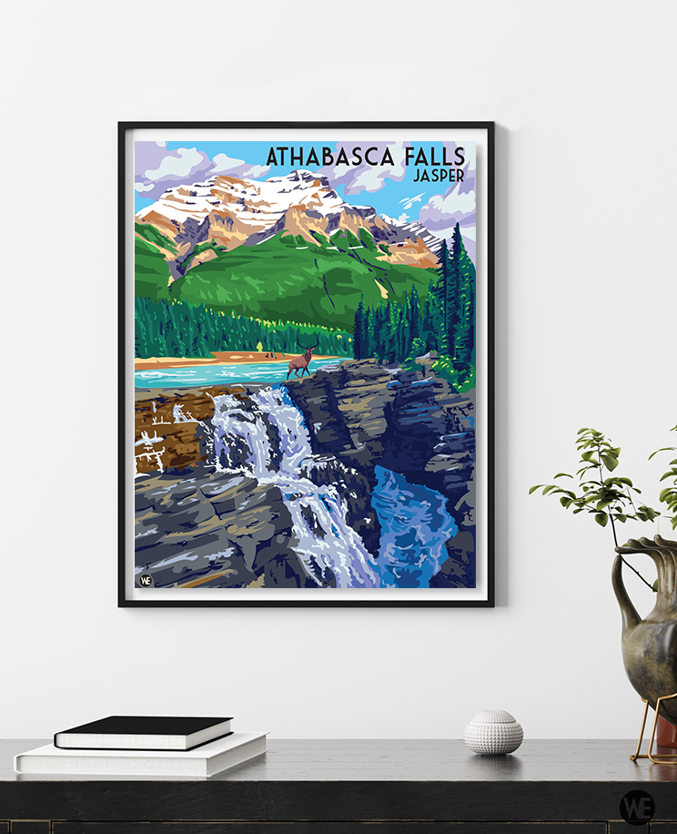 Thumbnail: Poster Jasper Athabasca Falls